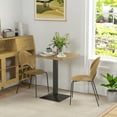 thumbnail image 2 of HOMCOM Dining Table Square Kitchen Table w/ Steel Base for Dining Room, 2 of 10