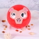 thumbnail image 4 of KAKOWELY 1 pelota de fútbol inflable pequeña de PVC para niños, ideal para actividades al aire libre (fondo rojo con estampado de mono)., 4 of 4
