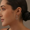 thumbnail image 3 of LeCalla 925 Sterling Silver Antique Balinese Fishhook Tear Drop Earrings Jewelry for Women and Teen 36MM, 3 of 8