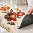 thumbnail image 4 of Darzheoy Vintage Runner Rug, Floral Scalloped Floor Mat, Decorative Indoor Accent Area Carpet, for Living Room Hallway Kitchen Bedroom, 4 of 6