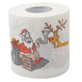 thumbnail image 3 of Papel higiénico de color con patrón navideño Wabjtam, pañuelo de papel con estampado de Papá Noel y árbol de Navidad, 3 of 3