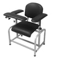 thumbnail image 1 of Helsevesen Blood Drawing Phlebotomy Chair, Comfortable Padded Lab Draw Chair with Adjustable Armrest (Black), 1 of 4