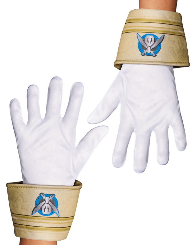 Brand New Power Ranger Super Megaforce Silver Ranger Child Gloves Accessory 