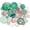 Light Green, White,Pink, variant on Buttons Galore Button Mason Jars-Christmas