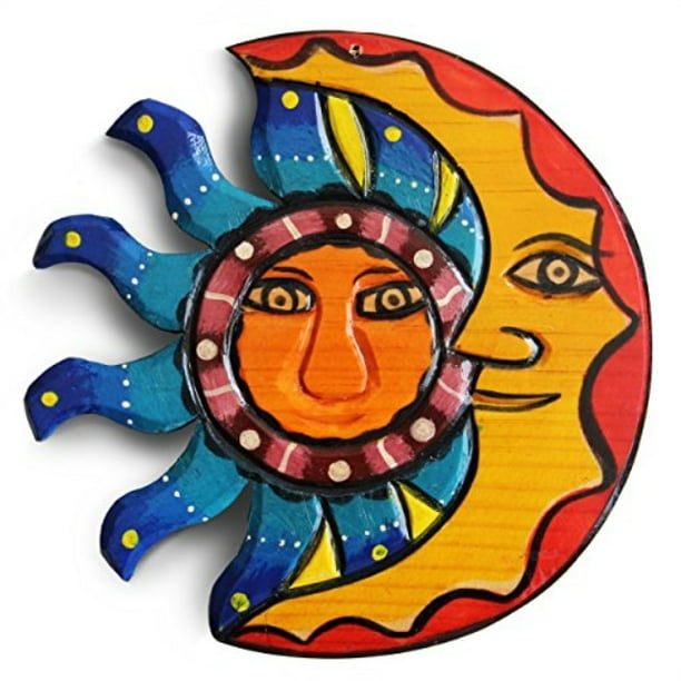 Sun And Moon Hanging Set Outdoor Wall Decor Wood For Summer Beach House Garden Living Room Fireplace As An Home Decoration Idea Size 8 25 X Inches Handmade - Outdoor Wall Art For Beach House Sun And Moon Hanging Set Outdoor Wall Decor Wood For Summer Beach House Garden Living Room Fireplace As An Home Decoration Idea Size 8 25 X Inches Handmade - Outdoor Wall Art For Beach House