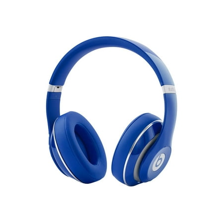 Beats Studio - Headphones with mic - full size - active noise canceling - 3.5 mm jack - blue - for iPad (3rd generation); iPad 1; 2; iPad Air; iPad Air 2; iPad mini; iPad mini 2; 3; iPad with Retina display (4th generation); iPhone 3G, 3GS, 4, 4S, 5, (Best Headphone Amp For Ipod Classic)