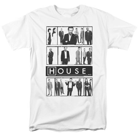 House Series Cast - House M.D. Medical Drama TV Series Fox Cast Cuddy Wilson Foreman Adult T-Shirt
