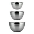 thumbnail image 2 of Tramontina 3-Piece Stainless Steel Mixing Bowl Set, 3Qt, 5Qt, and 8Qt, Dishwasher Safe, 2 of 4
