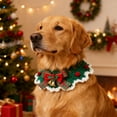thumbnail image 5 of Lilixerw Hand-Knitted Christmas Pet Collar,Festive Knit Neckware for Cats&Dogs with Bell,Adjustable Soft Xmas Pet Decor,11.81Inch, 5 of 6