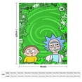thumbnail image 3 of Manta de franela suave y acogedora de Rick y Morty para niños y niñas, mantas de vellón cálidas de lujo para sofá, cama, camping, viajes, 60 x 50 pulgadas, 3 of 8