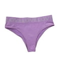 thumbnail image 2 of Sunvit-Panties Womens Low-Rise Bikini Briefs - Wide "LOVE" Waistband, Nylon Spandex Blend, Soft Stretch & Breathable, Purple, Size XL, 2 of 7