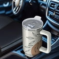 thumbnail image 4 of 40 oz Bohemia Tumbler with Handle Flip Straw Lid Travel 40oz Boho Tumblers Lids Straws Vacuum Insulated Leak Proof Stainless Steel Cup Mug Birthday Gifts, 4 of 5