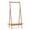 Brown, variant on Chateauy Freestanding Bamboo Garment Rack, Clothes Hanging Stand with Rattan Storage Shelf & Copper Hooks for Home Bedroom