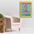 thumbnail image 6 of Epic Graffiti 'Hamsa of Happiness' by Hello Angel, Giclee Canvas Wall Art, 26"x34", 6 of 8
