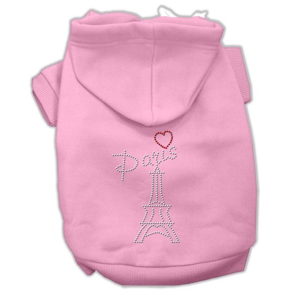 Pet, Dog Cat Hoodie Rhinestone, "Paris"