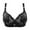 Black, variant on Sokhug Women's Plus Size Bra,Casual Lace Shaping Cup Plus Size Extra-Elastic Wirefree Underwear