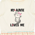 thumbnail image 4 of Inktastic My Auntie Loves Me Girls Toddler Dress, 4 of 5