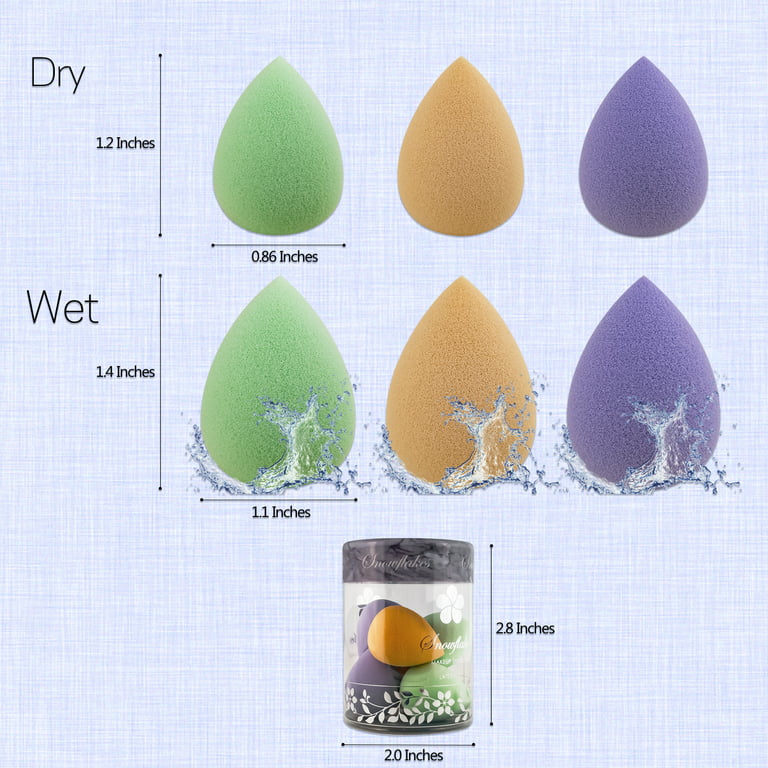 Three Pack Precisso Cosmetic Blenders  Mini Sponges Makeup Blenders –  Earth Therapeutics