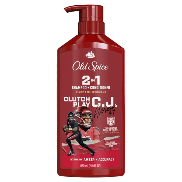Old Spice Clutch Play C.J. 2-in-1 Shampoo & Conditioner for Men