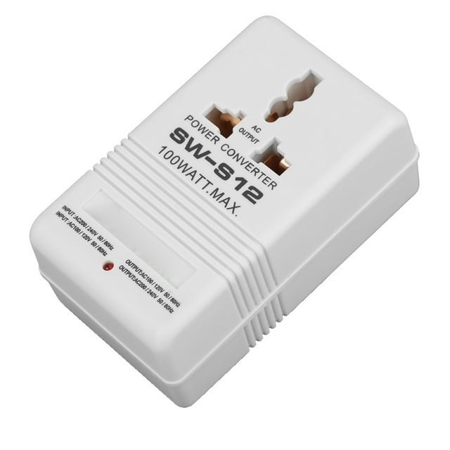 Convertidor de voltaje, 100W 110V/120V a 220V/240V Convertidor de voltaje Transformador de voltaje de potencia Características líderes en su clase