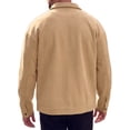 thumbnail image 3 of Men's Casual Lapel Button Long Sleeves Trucker Jacket for Everyday Wear XL Khaki, 3 of 6