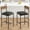 Rustic Brown, variant on EastVita Bar Stools Set of 2,Upholstered Bar Chairs with Back,25.5 Inch Kitchen Bar Stools with Footrest,Black