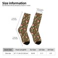 thumbnail image 4 of Goofa Mushrooms and Autumn Printed Men's Crew Socks, Soft Durable Breathable Moisture-Wicking with Odor Control Cotton socks, 4 of 9