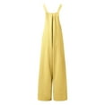 thumbnail image 7 of YOTMKGDO Jumpsuits for Women Womens Overalls Casual Pocket Women Romper Strap Solid Playsuit Button Long Jumpsuit Women's Jumpsuit, Sizes S-XXL, 7 of 7