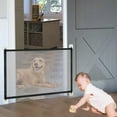thumbnail image 4 of Magic Gate For Dogs Retractable Stair Gate Baby Gate Pet Safety Gate Pet Isolation Net Large Wide Retractable Pet Gate For Separating Baby And Pets, 4 of 5