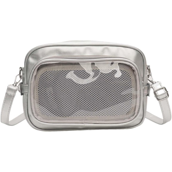 SPEKSEE Small Ita Bag Waterproof Women's Shoulder Bag Transparent Badge Display Bag