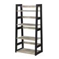 thumbnail image 2 of Designs2Go Trestle Bookcase in Gray Faux Birch Wood with Black Frame, 2 of 6