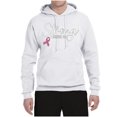thumbnail image 2 of Wild Bobby Strong Joshua 1:9 Breast Cancer Breast Cancer Awareness Unisex Hoodie Sweatshirt, White, 3X-Large, 2 of 6