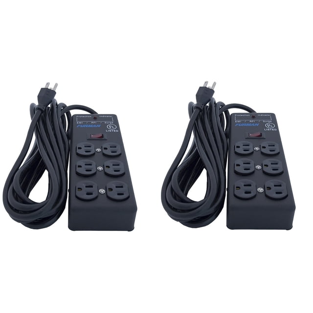 Protector contra sobretensiones Furman SS6B, 6 enchufes, 540 julios con cable de 15 pies