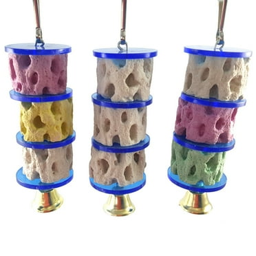 Bird Calcium Teeth Grinding Chew Treats Toy for Parrot Parakeet Cockatiel Conur