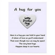 MIXJOY Little Heart Pocket Hug Token Keepsake for Friends Colleagues Family Social Distancing Gifts