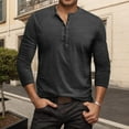 thumbnail image 2 of VJATTWR Men's Long Sleeve Shirt,Lightweight T-Shirt Tee Solid Color Casual Pullover Tops L, 2 of 4