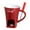 Red, variant on Chocolate Melting Cup Chocolate Fondue Mug Heating Food Ceramic Mug Daily Kitchen Supplies (Red)