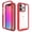 Red, variant on Kryonix For iPhone 15 Pro Case, Acrylic TPU Transparent Shockproof Full Cover Protective Shell with Non-Slip Design, Brown/Blue/Pink/Black