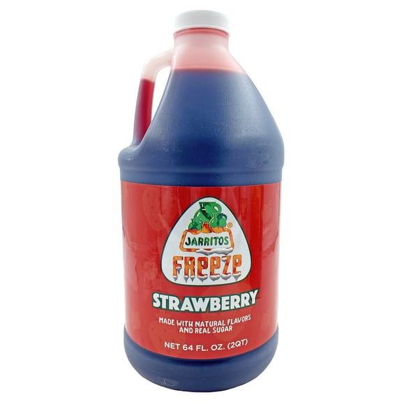 Jarritos Strawberry Slushy Concentrate | Kosher & Made in America | 5:1 Mix | 64 fl oz.