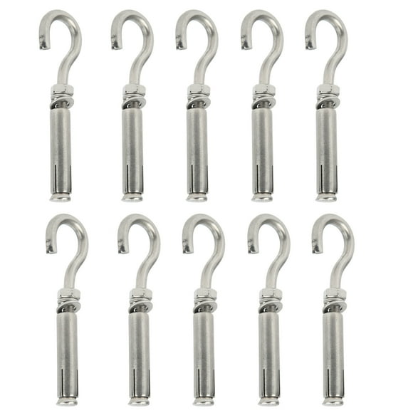 Expansion Hooks, Corrosion Resistant M6 Strong Bearing Capacity Hook Bolts for Antitheft Door for Rain Sheld for Guard Rail for Air Conditioner Frame Fixing