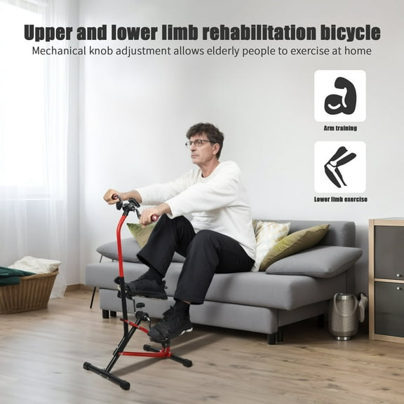 Full-Body Rehabilitation Pedal Exerciser - Adjustable Arm/Leg Training Machine for Home Use by Seniors & Adults