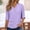Light Violet, variant on Women's Boho Floral Embroidered Linen Blend Shirt,Spring Cotton Peasant Tops For Women Cotton Linen Tops Pullover Shirts Peasant Blouses For Women Embroidered Blouses For Women V Neck