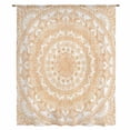 thumbnail image 2 of Boho Geometric Sheer Curtains 45 Inches Long, Ethnic Bohemian Farmhouse Art Motifs Light Filering Curtains, Breathable Simi Curtain Privacy Drapes for Kitchen Bathroom Small Window Treatment, 2 of 9