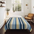 thumbnail image 4 of Blue Yellow Striped Tapestry for Bedroom Wall Hanging Tapestry, Farmhouse Stripes Vintage Ceiling Backdrop Tapestries Poster Blanket Wall Decor for Teens Room Living Room Dorm 59" x 90", 4 of 8