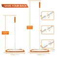 thumbnail image 3 of JEHONN Microfiber Dust Mop with 1 Pads for Wet Dry Floor Cleaning (Orange), 3 of 7