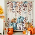 thumbnail image 4 of Thanksgiving Fall Shower Curtains for Bathroom, Pumpkin Leaf Watercolor Linen Texture Waterproof Fabric Shower Curtain for Bathroom Bathtub Decoration, Machine Washable, 60"x72", 4 of 9