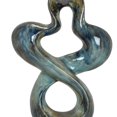 thumbnail image 4 of Decoración abstracta de cerámica azul Benzara de 51 cm, 4 of 5