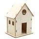 thumbnail image 5 of Casa para pájaros de madera sin terminar, caja nido para pájaros, adorno artesanal, jaula para pájaros hecha a mano 15cmx12cmx10cm, 5 of 9
