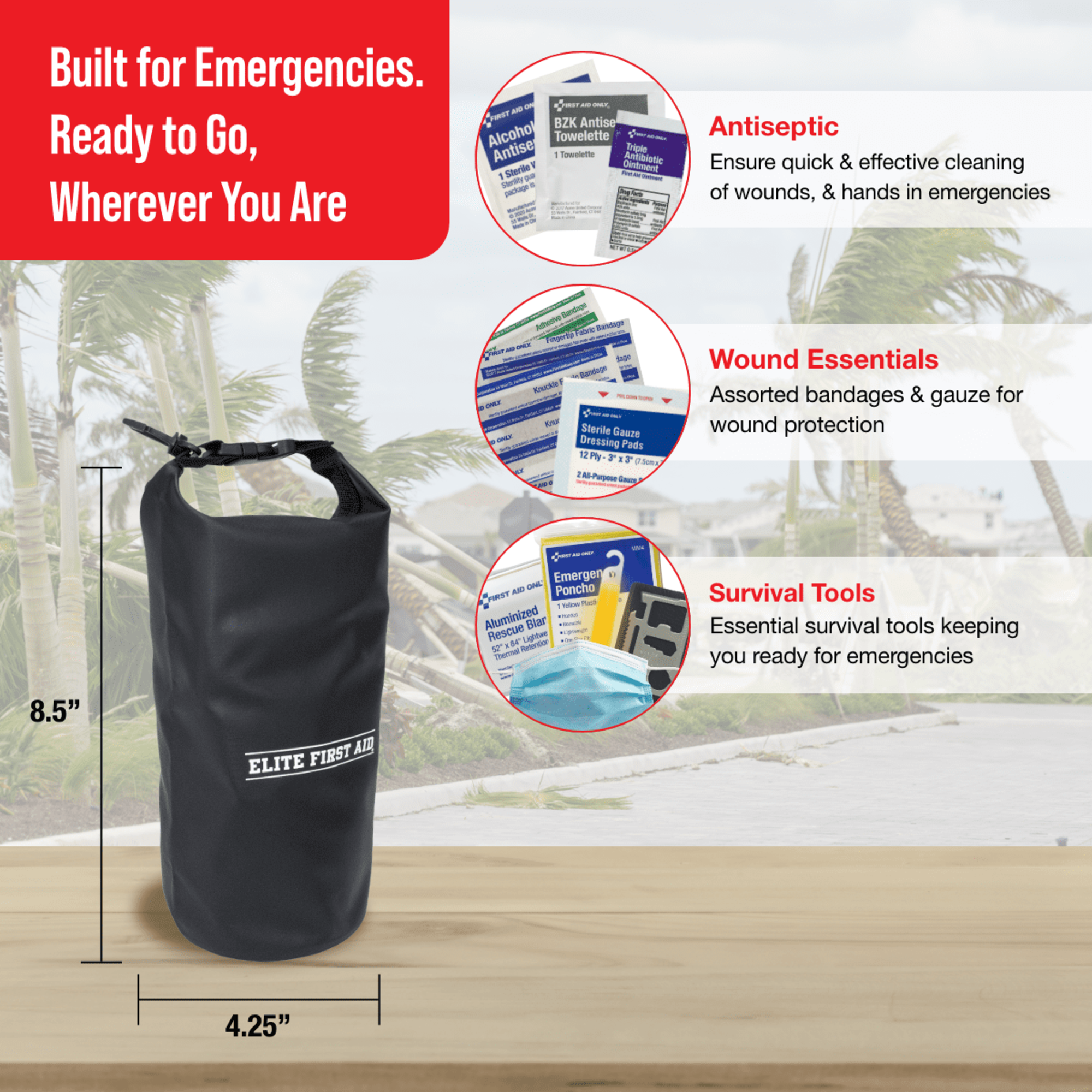 First Aid Only Elite 143-Piece Emergency Kit photo 5