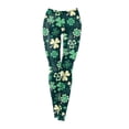 thumbnail image 2 of Leggings de cintura media para mujer, con estampado de , para el Patricio, para mujeres y niñas L Colcomx Leggings elásticos para mujer, 2 of 8
